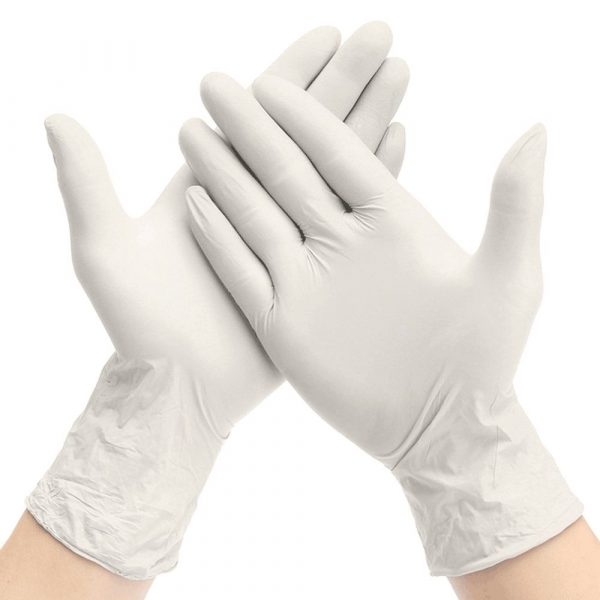 Guantes de látex para examen